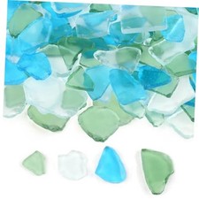 13oz Sea Glass for Crafts Frosted Seaglass Pieces Ocean Blue, Green, White
