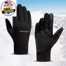 Winter Warm Gloves Touch Screen Windproof Non Slip Cold-Proof Cycling Gloves Out