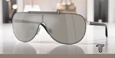VERSACE VE2140 10006G Silver Light Grey Mirror Silver 40 mm Men's Sunglasses