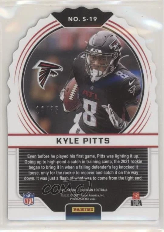 2021 Panini Obsidian Supernova /35 Kyle Pitts #S-19 Rookie RC - Image 2 of 2
