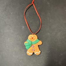 Multicolor Clay Cookie Gingerbread Christmas Ornament 1 5/8  