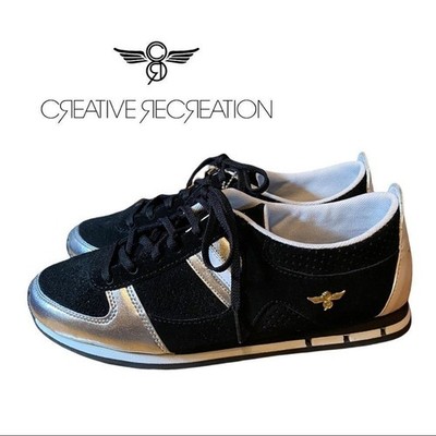 Creative Recreation ''Dechico'' Black Silver Lace Shoes Sneakers with Box 8.5