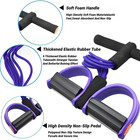 6 Tube Pedal Resistance Band Device,Foot Pedal Resistance Band with Handle Women