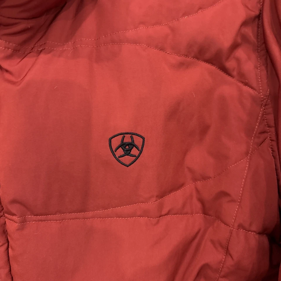 Ariat Men’s Down Puffer Jacket Rust Size L - Image 2 of 4