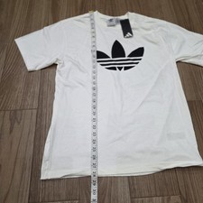 Adidas Originals Men's Trefoil Logo T-Shirt White Size M New With Tags