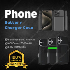 6800mAH Battery Charger Case Power Bank Cover For iPhone 11 12 13 14 15 16 17 X