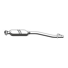 ERNST Mittelschalldämpfer für MERCEDES C-KLASSE W203 S203 C180 M111 2034902321