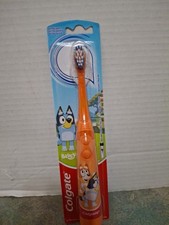 New Colgate Kids Battery Powered Toothbrush,Soft, Bluey Characters