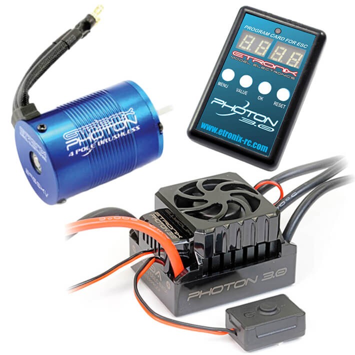 Etronix Photon 3.0 50A ESC / 11.0R 3450kv Brushless Motor Combo