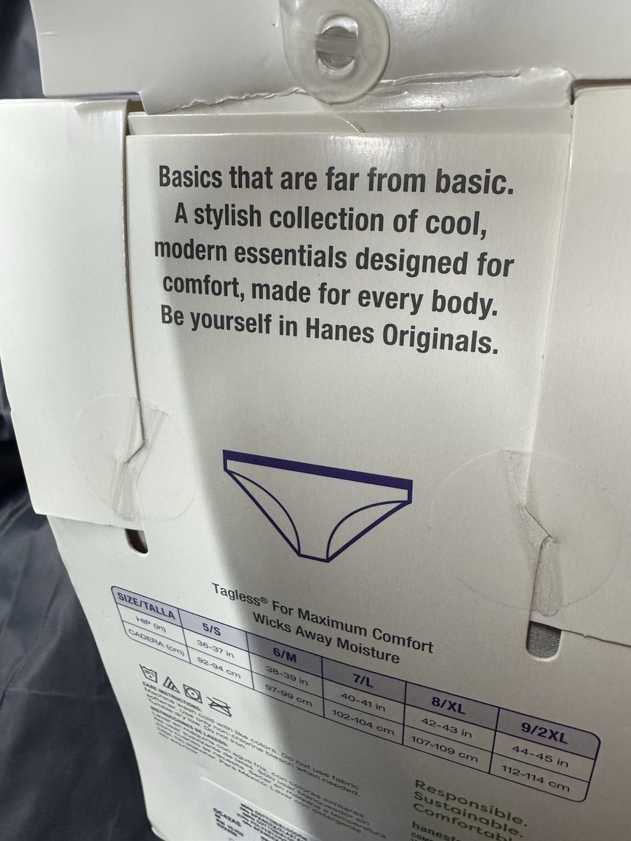 専用⭐︎ Hanes Women's Originals Cotton Stretch Bikinis 6 Pack - Size 6 M