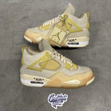 Jordan 4 Retro Off-White Sail - Size 7W - CV9388-100 Fast Shipping 