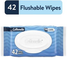 Gentle Ultra Fresh Flushable Wet Wipes, Resealable Flip-Top Pack, 1 Count