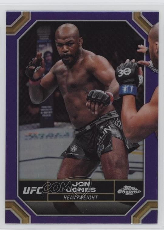 2024 Topps Chrome UFC Purple Refractor Jon Jones #97
