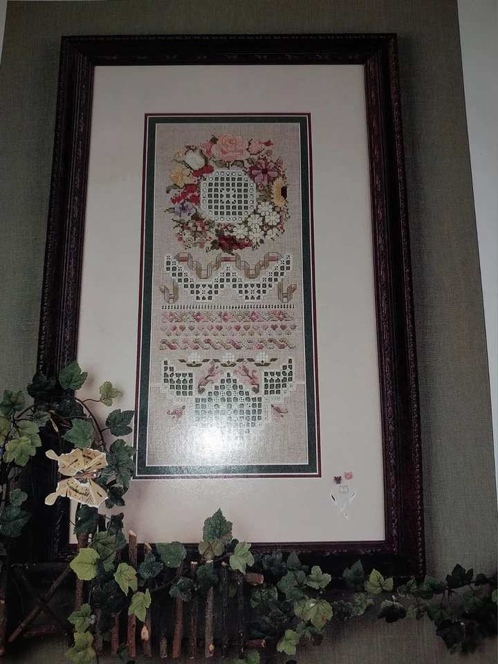 1998 Cross `N Patch THE GARDEN #120 by Emie Bishop Cross Stitch pattern - Image 4 of 4