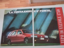advertising Pubblicità 1989 FIAT TIPO 16V 16 VALVOLE 1750
