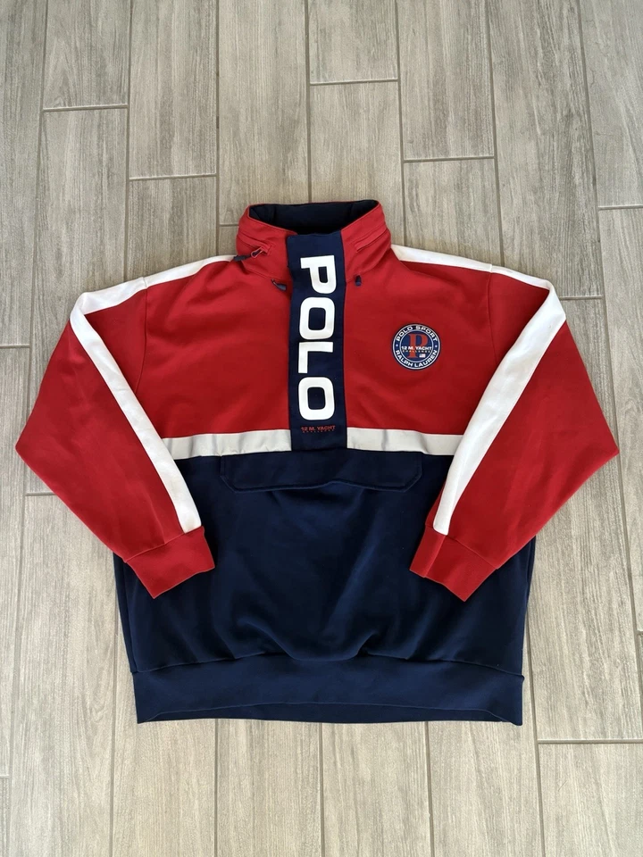 Polo Ralph Lauren Polo Sport 12 M Yacht Challenge Pullover con Capucha XL Usado Foto 2 de 4