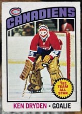 1976-77 OPC #200 KEN DRYDEN MONTREAL CANADIENS GOALTENDER LEGEND!! HOF!!