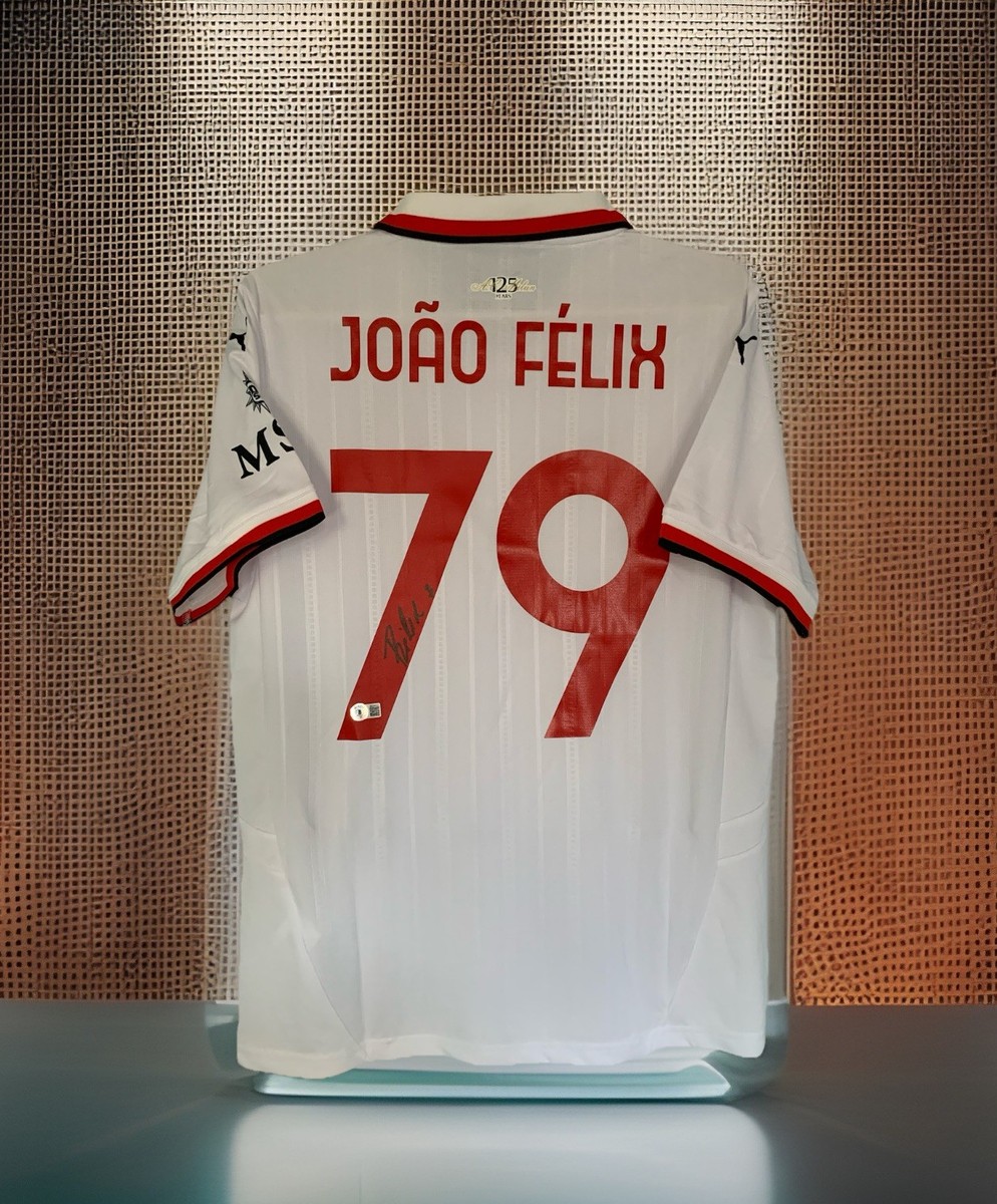 Joao Felix Signed Autographed AC Milan 2024/25 Away Jersey Soccer