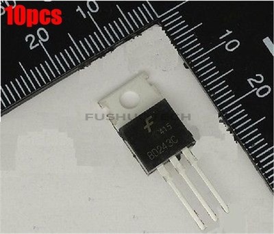 10Pcs BD243C Transistor Npn 100V 6A TO-220 Ic New ac *yt