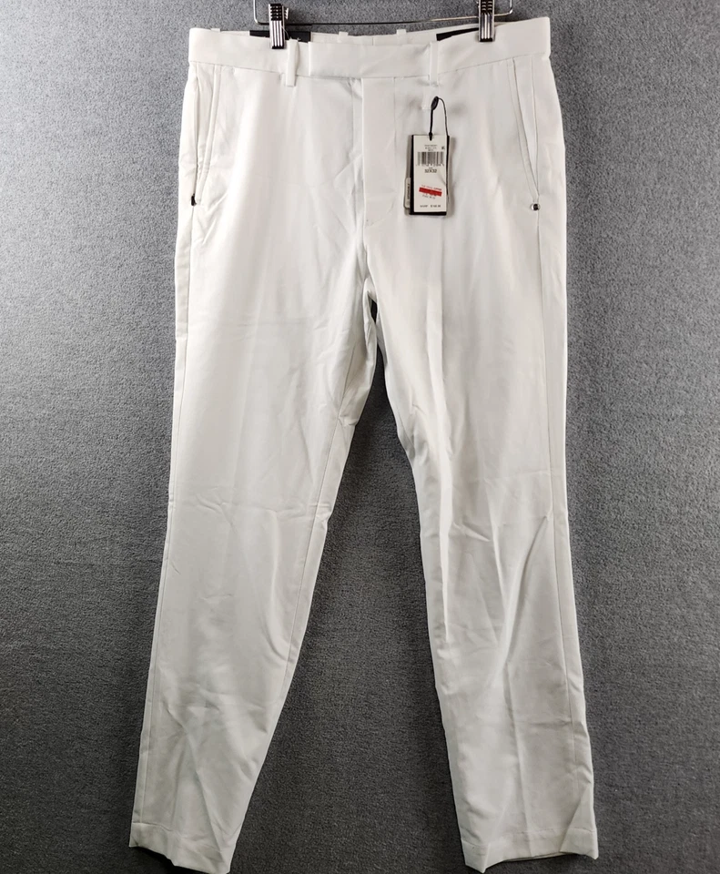Calça Polo Ralph Lauren Golf Ajuste Personalizado Performance Sarja Masculina 32X32 Branca - Imagem 2 de 4