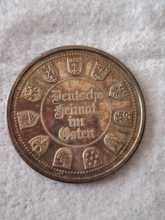 Medaille" Deutsche Heimat Im Osten "