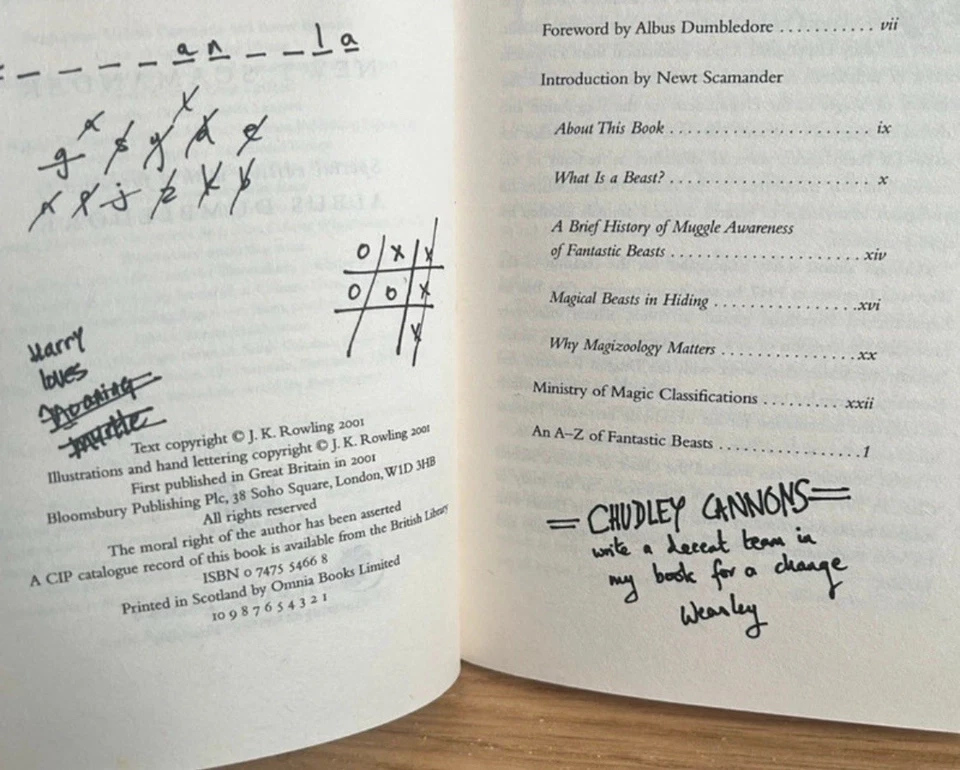 First Edition Harry Potter's School Books by J.K. Rowling UK 1st Editions - Image 2 of 4