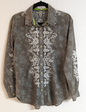 Women's JOHNNY WAS 3J Workshop Embroidered Button Down Blouse Shirt Small