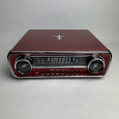ION Ford Mustang LP 4-in-1 Vinyl Record Player Turntable AM FM Radio - Red *READ