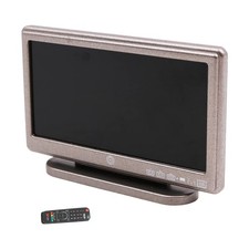 Miniatur Fernseher 1/12 f&uuml;r Puppenhaus mit Fernbedienung Silber Schwarz 86x56mm