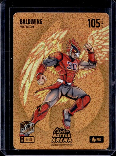 2026 Bo Jackson Battle Arena Baldwing Drake Baldwin Fire Icon Battlefoil #IBF173