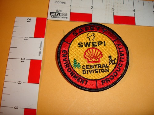 Vintage Oil and Gas advertising Patch Shell Environment safety SWEP 1
