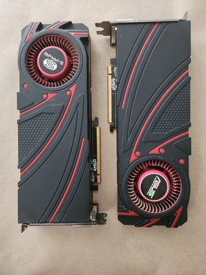 ASUS AMD Sapphire Radeon R9 290X 4GB GDDR5 Dual DVI-D/HDMI/DP PCI- SET OF TWO