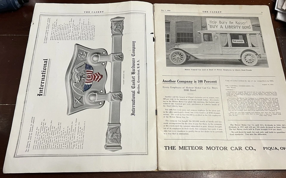 THE CASKET, May 1918, Full Magazine, Education Funeral Embalmers,Sanitarians, - Image 3 of 4