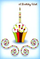 A Birthday Wish - Birthday Greeting Card - 56A