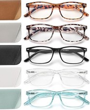 5 Pack Reading Glasses For Women,Spring Hinge...