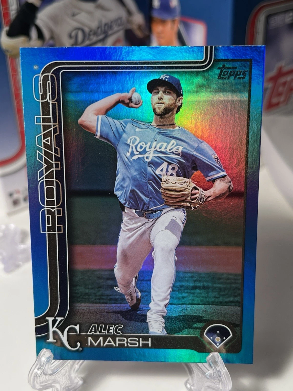 2025 Topps Series 2 Blue Foil /150 #607 Alec Marsh Kansas City Royals
