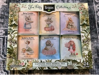 #ad Aldi Benner Tea Co Tea Party Collection Caffeine Free Herbal Tea Assortment NEW $16.95