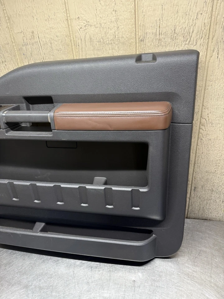 Panel de puerta interior delantero derecho Ford F250 Platinum 12-16 NEGRO Y MARRÓN OEM Foto 2 de 4