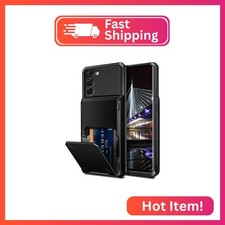 Vofolen for Galaxy S22 Plus Case Wallet Credit Card Holder 4-Card Slot Hidden Ba