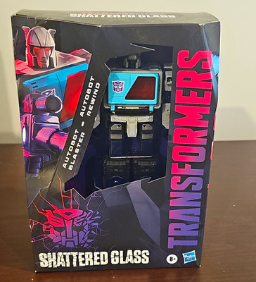 Hasbro Transformers Shattered Glass Autobot Blaster & Rewind Transforming Set 8+