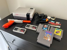 Nintendo NES Bundle - Region Free Console w/ Games, 2x Controllers, Zapper, +