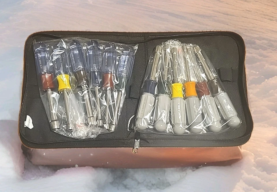 Vintage NOS SEARS Craftsman 12pc SAE/Metric Nut Driver Set 34555 Made in USA - Image 2 of 4