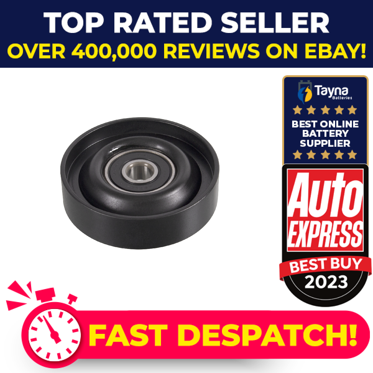 Aux Belt Idler Pulley fits HYUNDAI COUPE GK, RD 1.6 2.0 96 to 09 G4GF Guide New