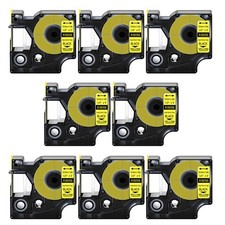8PK Heat Shrink Tube Label Industrial Tape 18056 For Dymo RhinoPro S0718310 1/2"