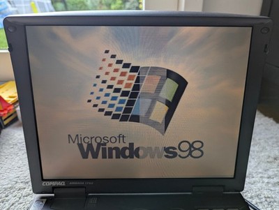 compaq armada 1750 retrogaming zwei windows 98 pentium 2 ii ATI Rage LT Pro