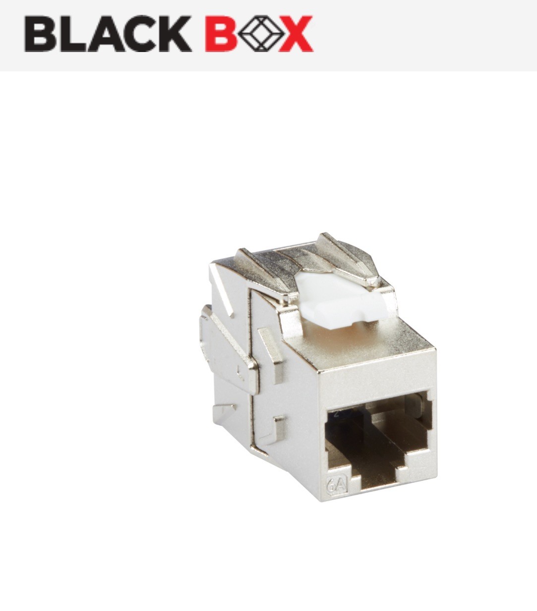 Keystone CAT6A Jack - Shielded, Silver