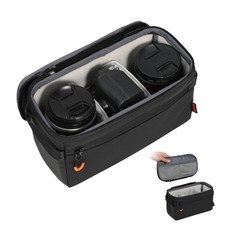 Padded Camera Insert Bag Protective Framed DSLR Inner Case Organizer XS