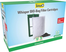 Whisper Bio-Bag Medium Filter Cartridges for Aquariums, 12 Count, Unassembled...