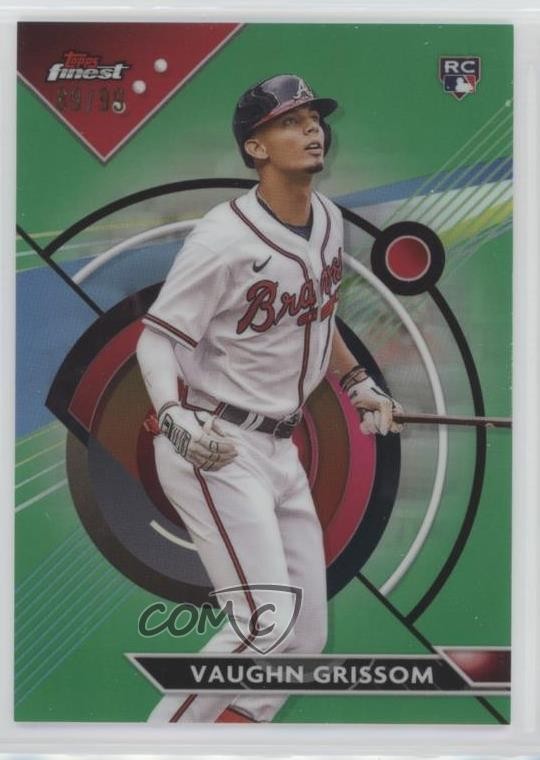 2023 Topps Finest Green Refractor /99 Vaughn Grissom #88 ni4