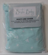 NEW Bristin Baby Multi-Use Cover Nursing/Carseat/Shopping Cart/Highchair Aqua